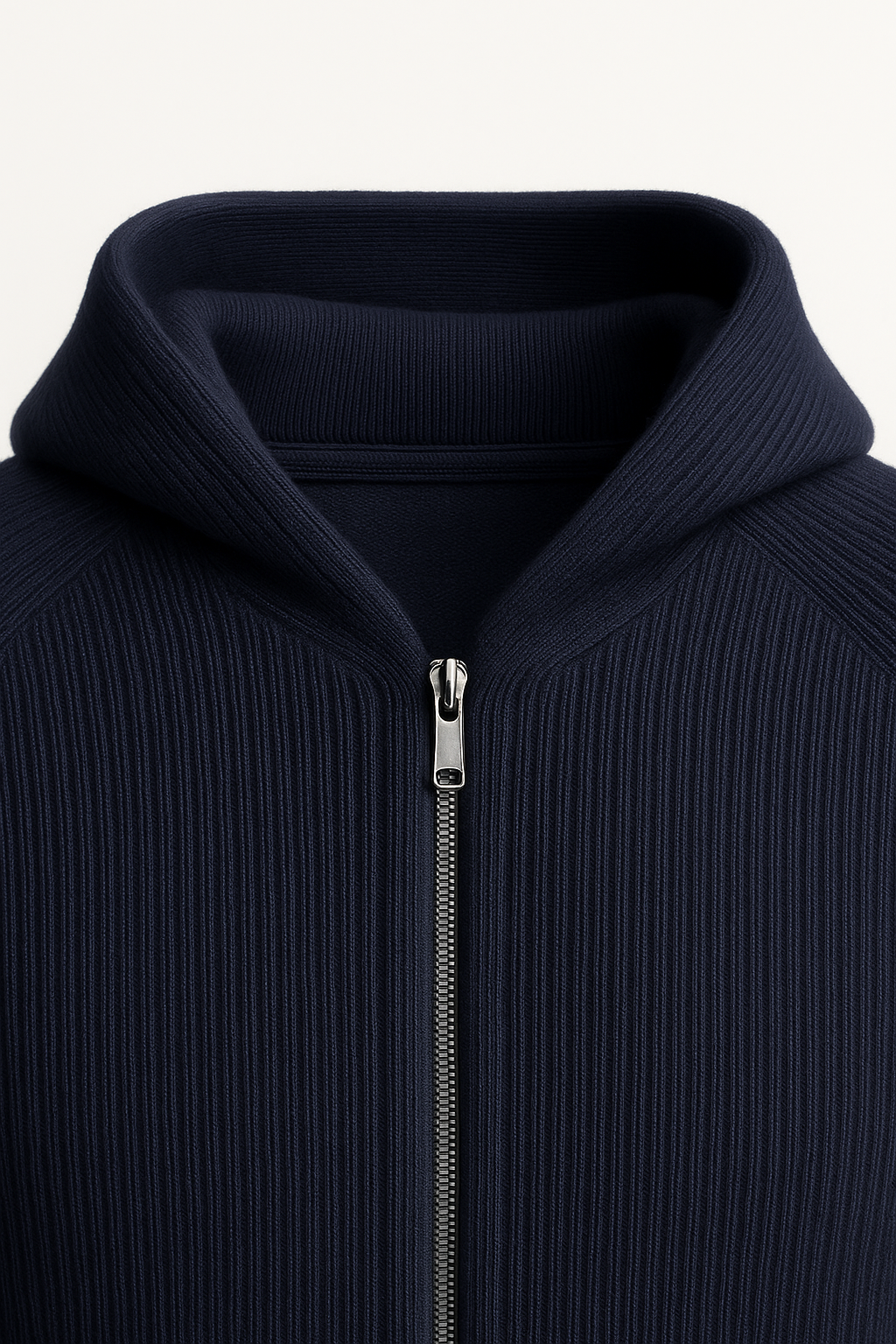 Amalfi Merino Hooded Sweater Navy - Emiral Couture