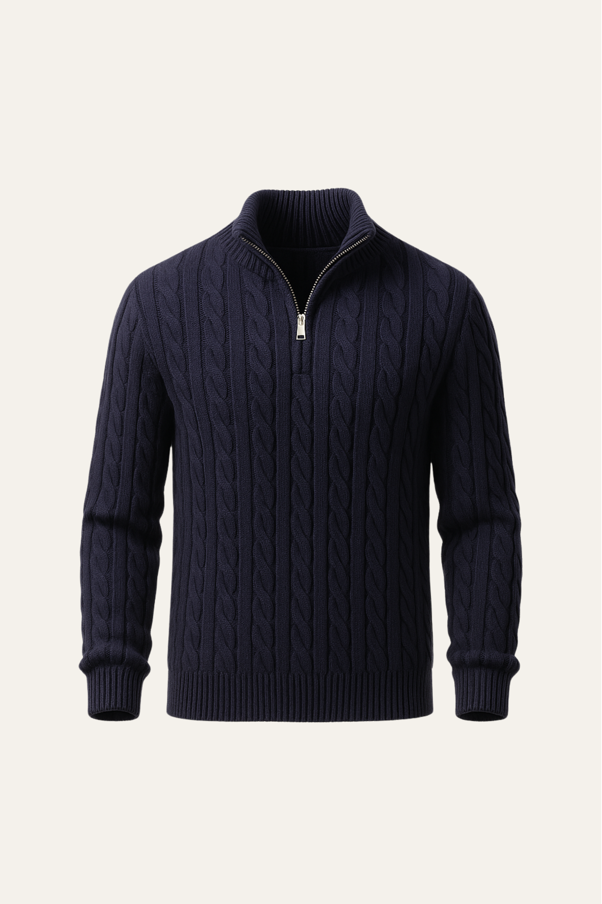 Sero Zip Knit Navy – Lidia Nova