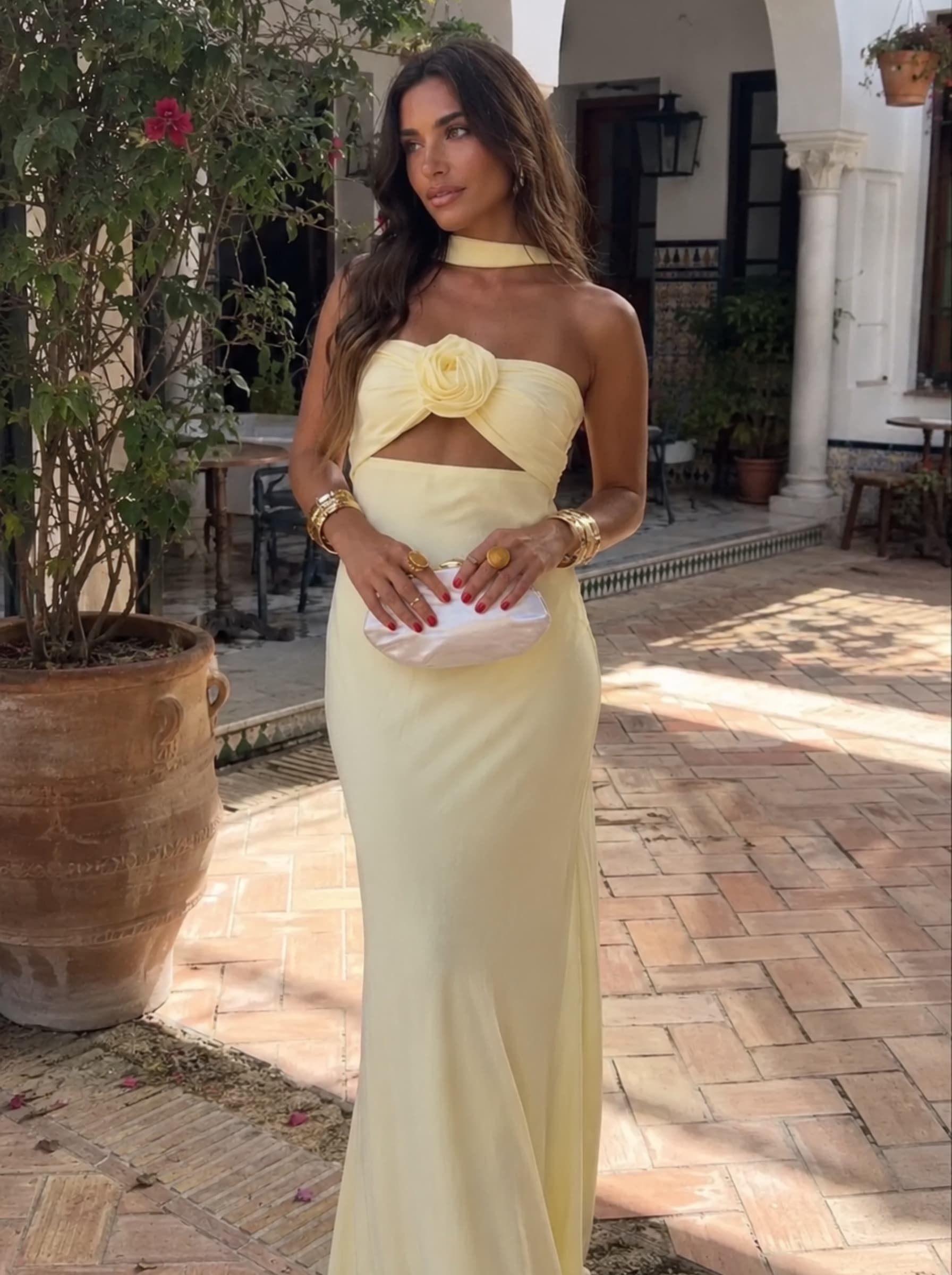 corsage gold dress Maxi Halter with Rose Layer with a denim Size:4T/5T dev-position-20-off-selected-dresses:number:26 Sky Blue Mermaid Prom
