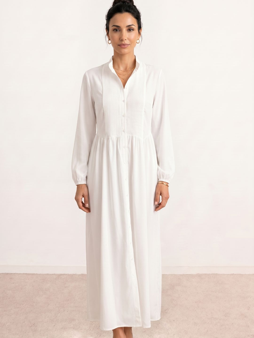 Pleated Shirt Dress – Lidia Nova