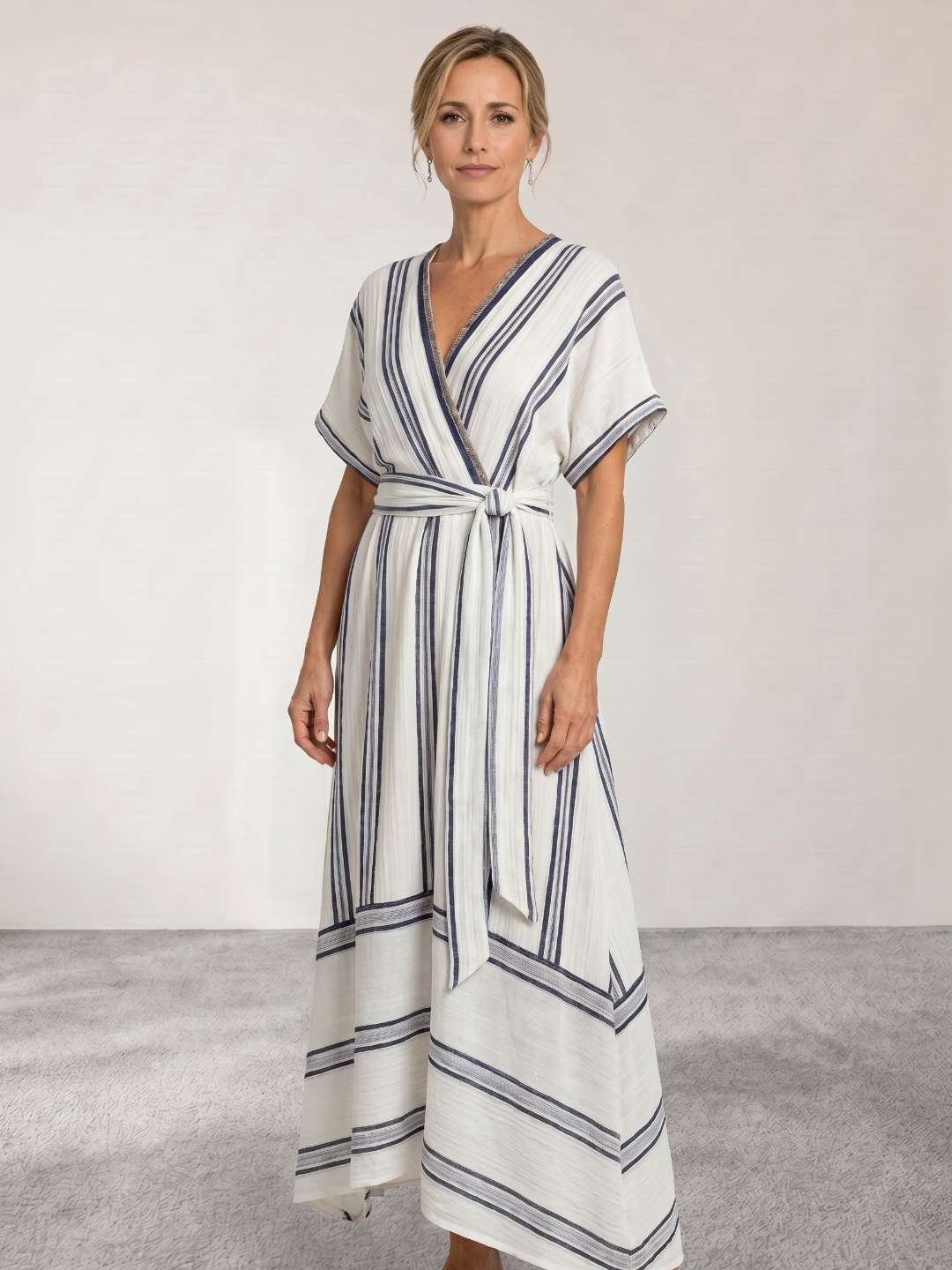 wrap midi dress with Belt Made of 100% natural washed and soft heavyweight linen that has a thick texture and is perfect for the chillier weather Final Sale Plus Size Long