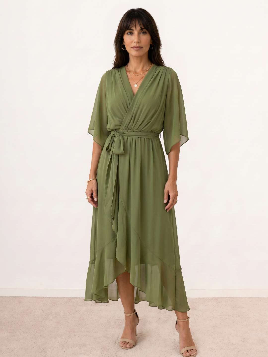 wrap midi dresses Petal and Pup Women's Nova Knit Dress Our new Skyline Wrap Midi Dress is a vision of modern elegance Plus Size Christa Faux Wrap