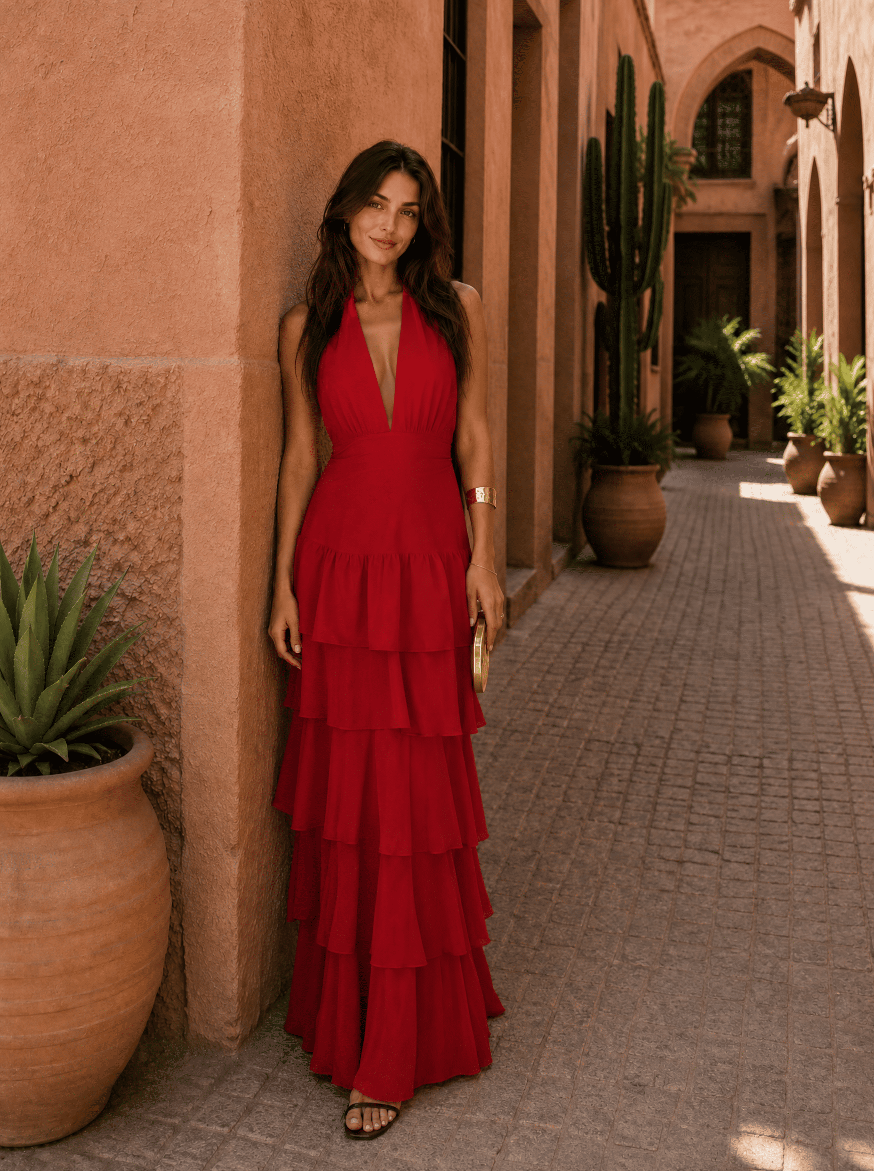 Manila dress in red – Lidia Nova