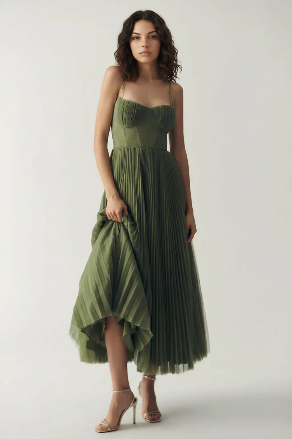 MARINA | Vestido Midi con Corsé