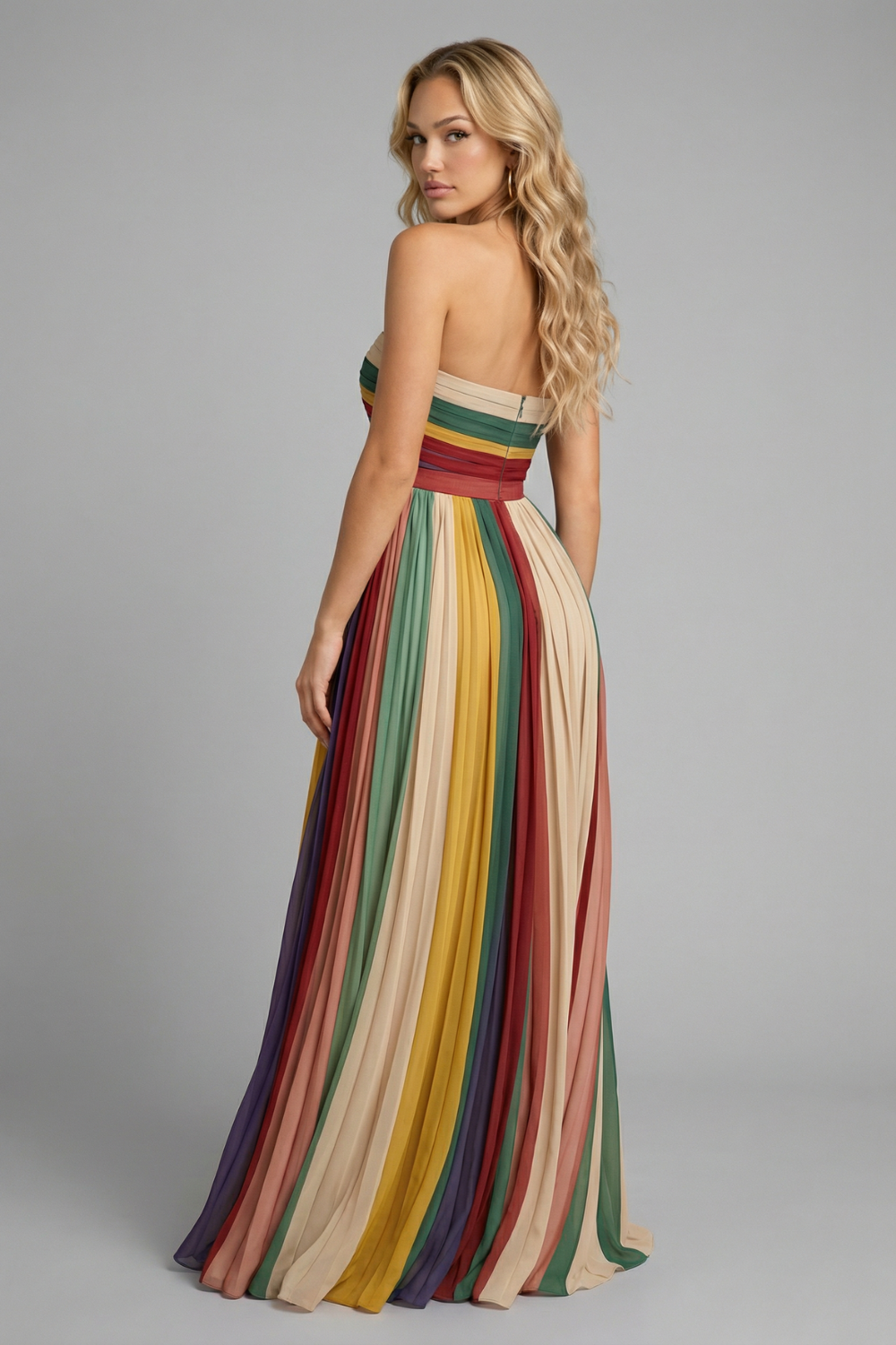 FIORELLA | Vestido Sin Mangas de Colores