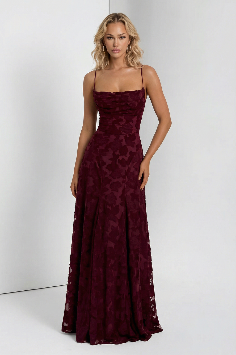 FRANCISA | Vestido Largo con Corsé de Encaje