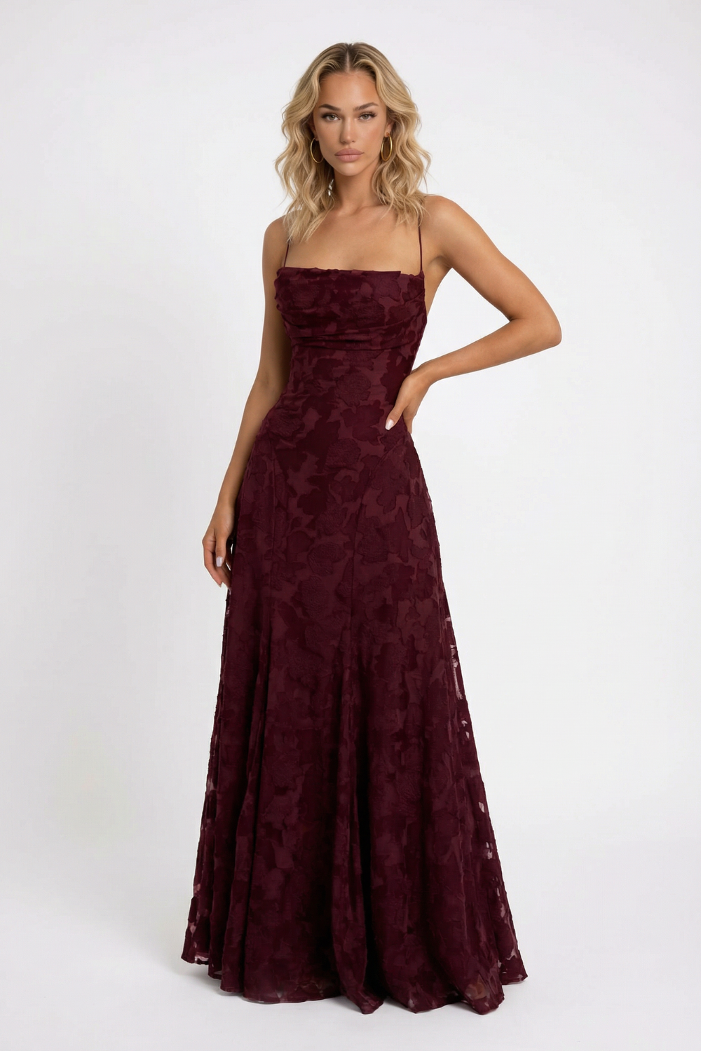 FRANCISA | Vestido Largo con Corsé de Encaje