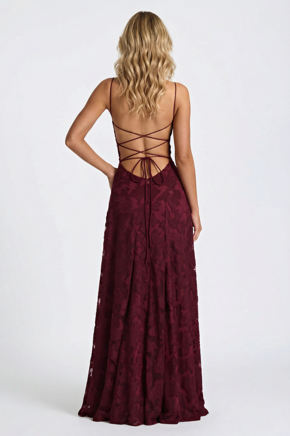 FRANCISA | Vestido Largo con Corsé de Encaje