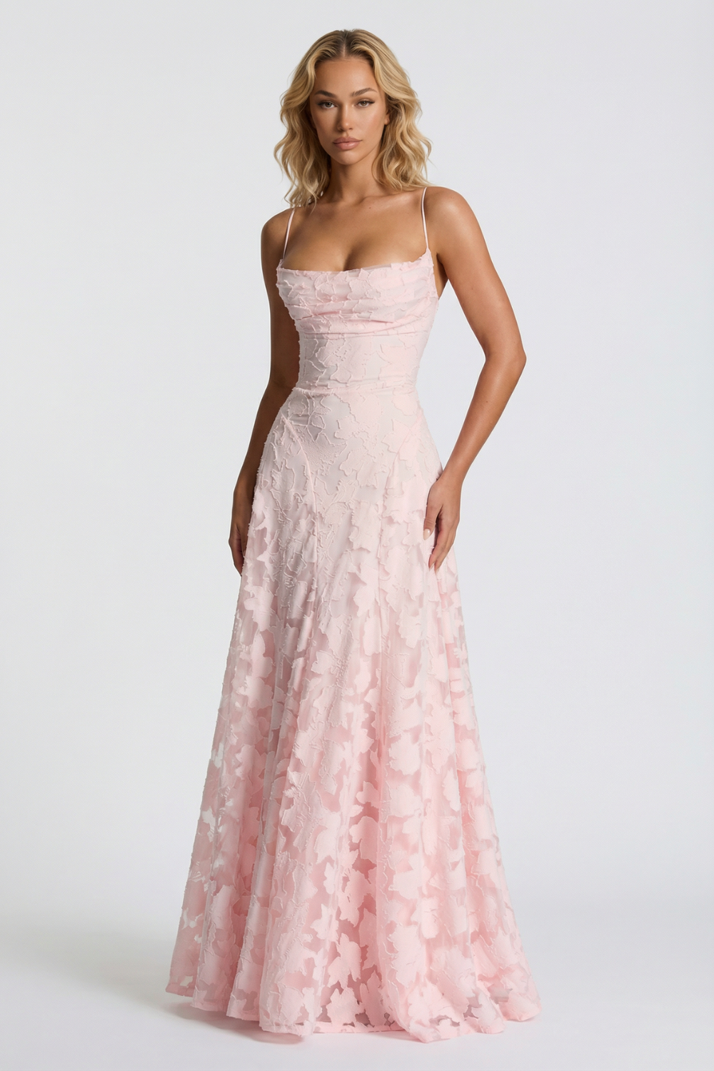 FRANCISA | Vestido Largo con Corsé de Encaje