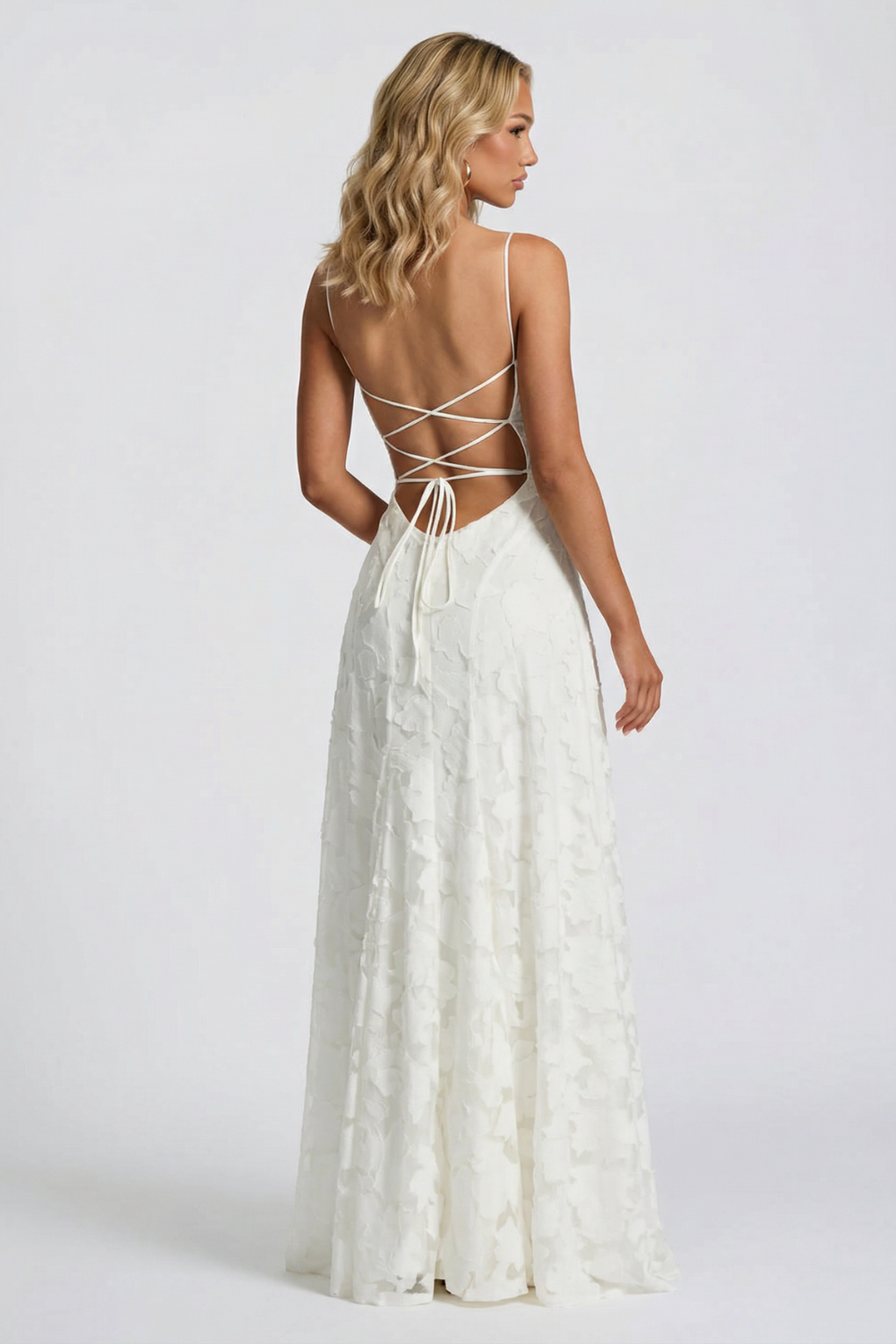 FRANCISA | Vestido Largo con Corsé de Encaje