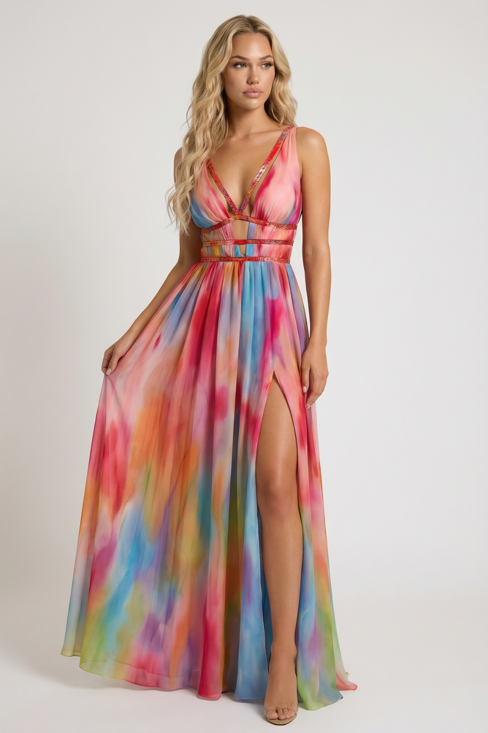 FREYA | Vestido Efecto Pintado