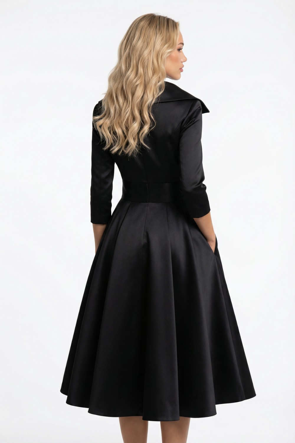 LINA | Vestido Midi de Satén