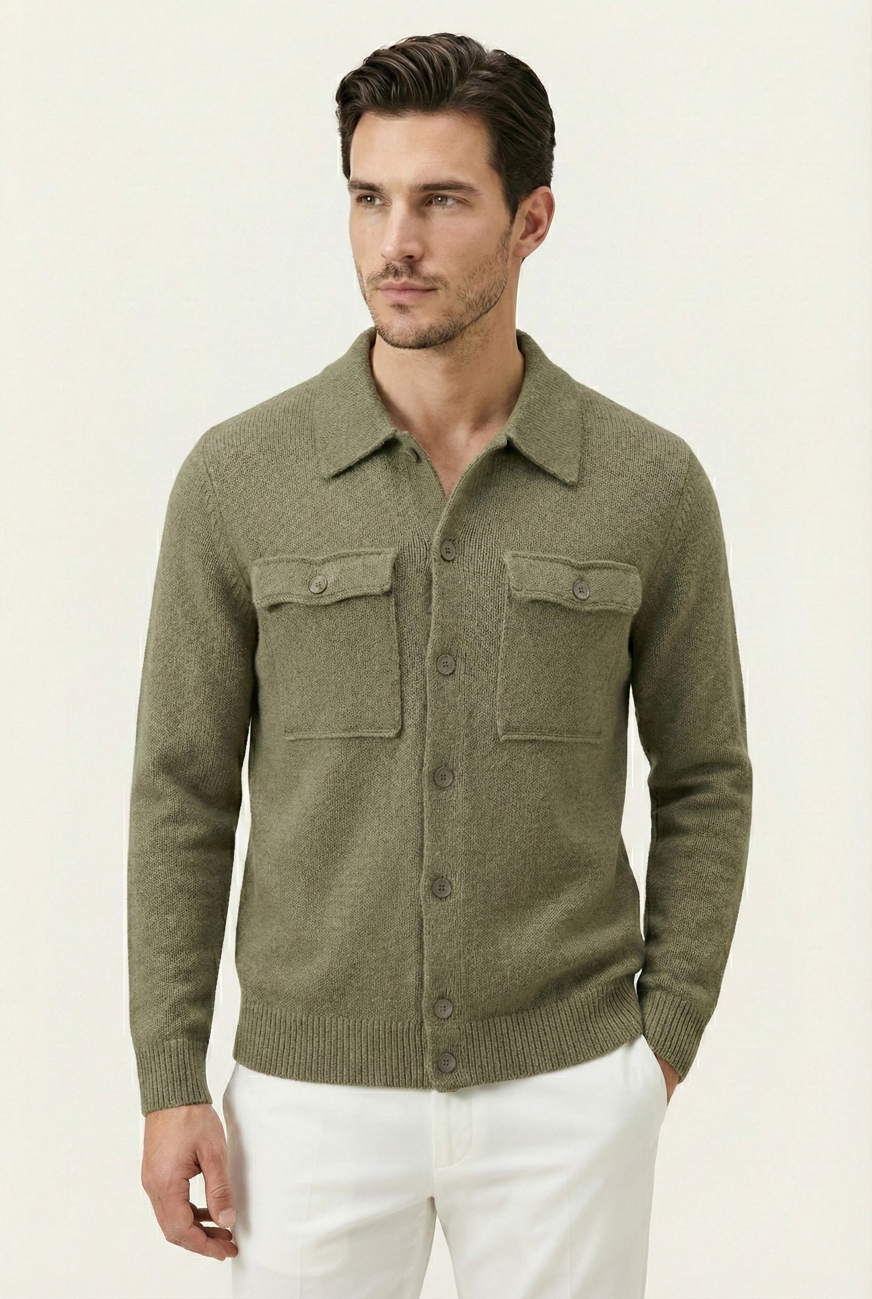 Santio Green Knit Vest – Lidia Nova