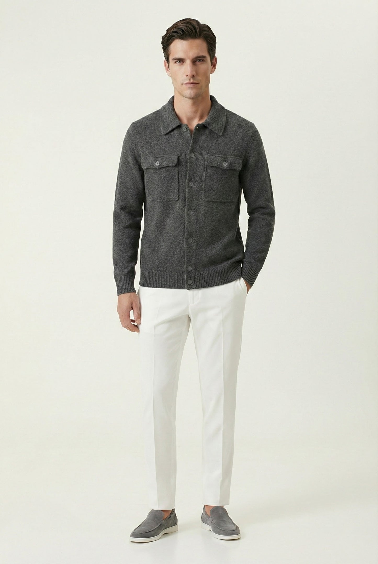 Santio Grey Knit Vest
