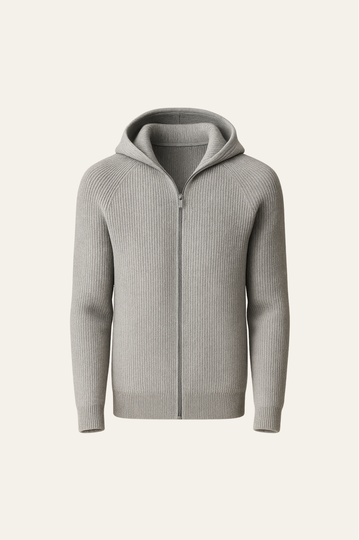 Amalfi Merino Hooded Sweater Grey - Emiral Couture