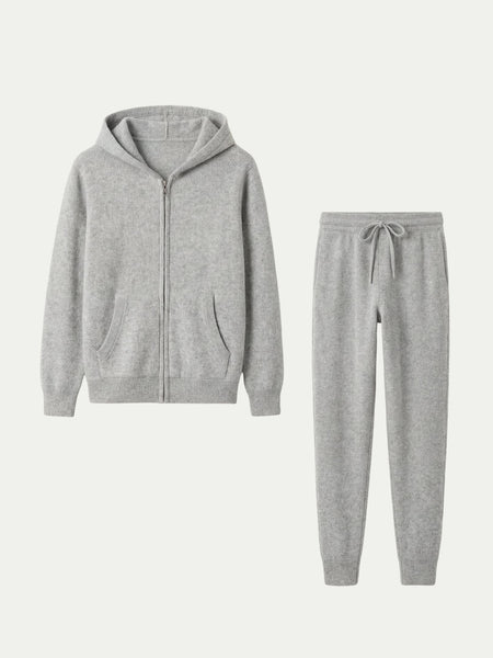 Light Gray Signature Set with Hoodie – Lidia Nova
