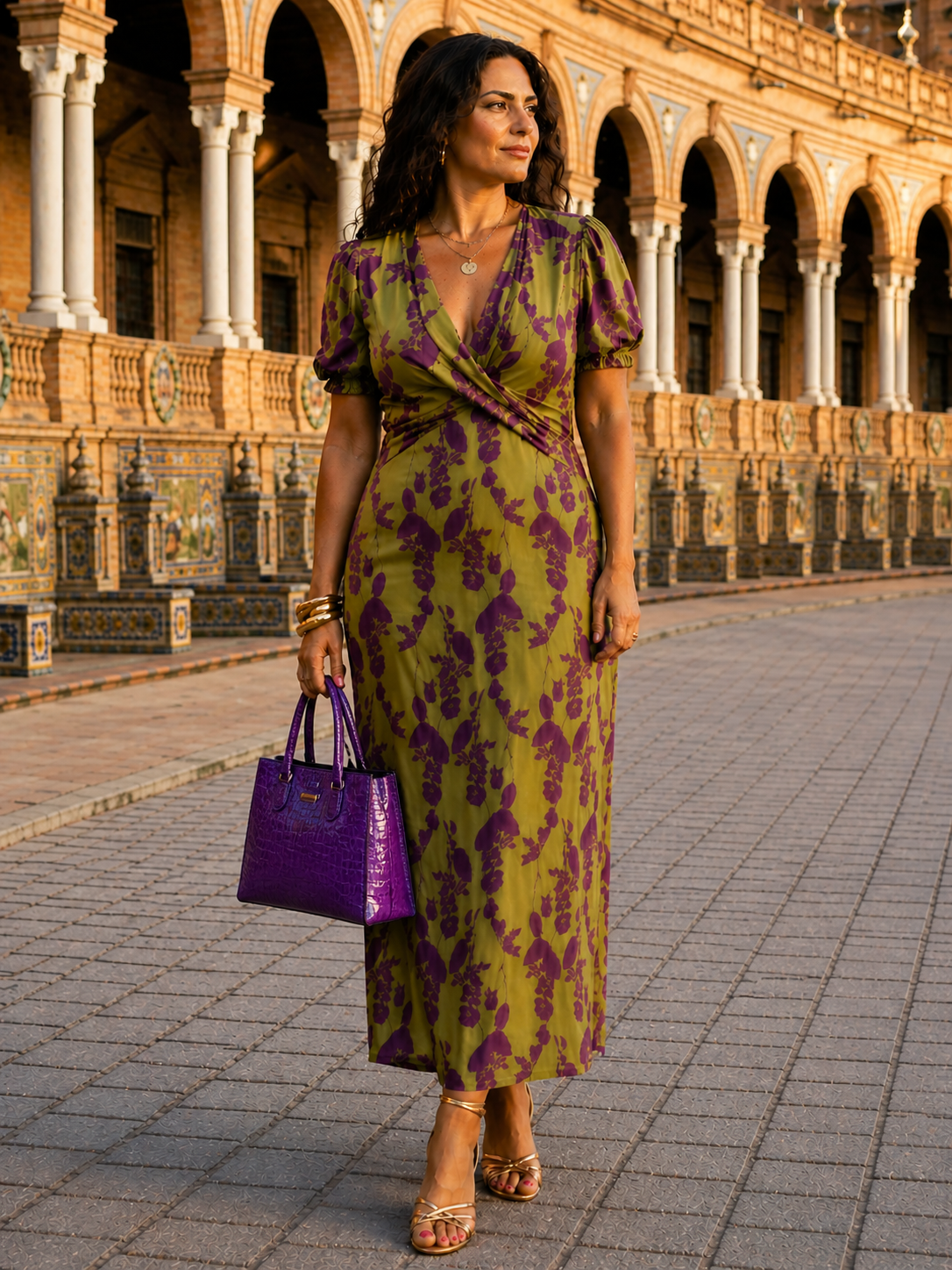 Andrea ™ | Vestido Maxi Floral con Caída Fluida