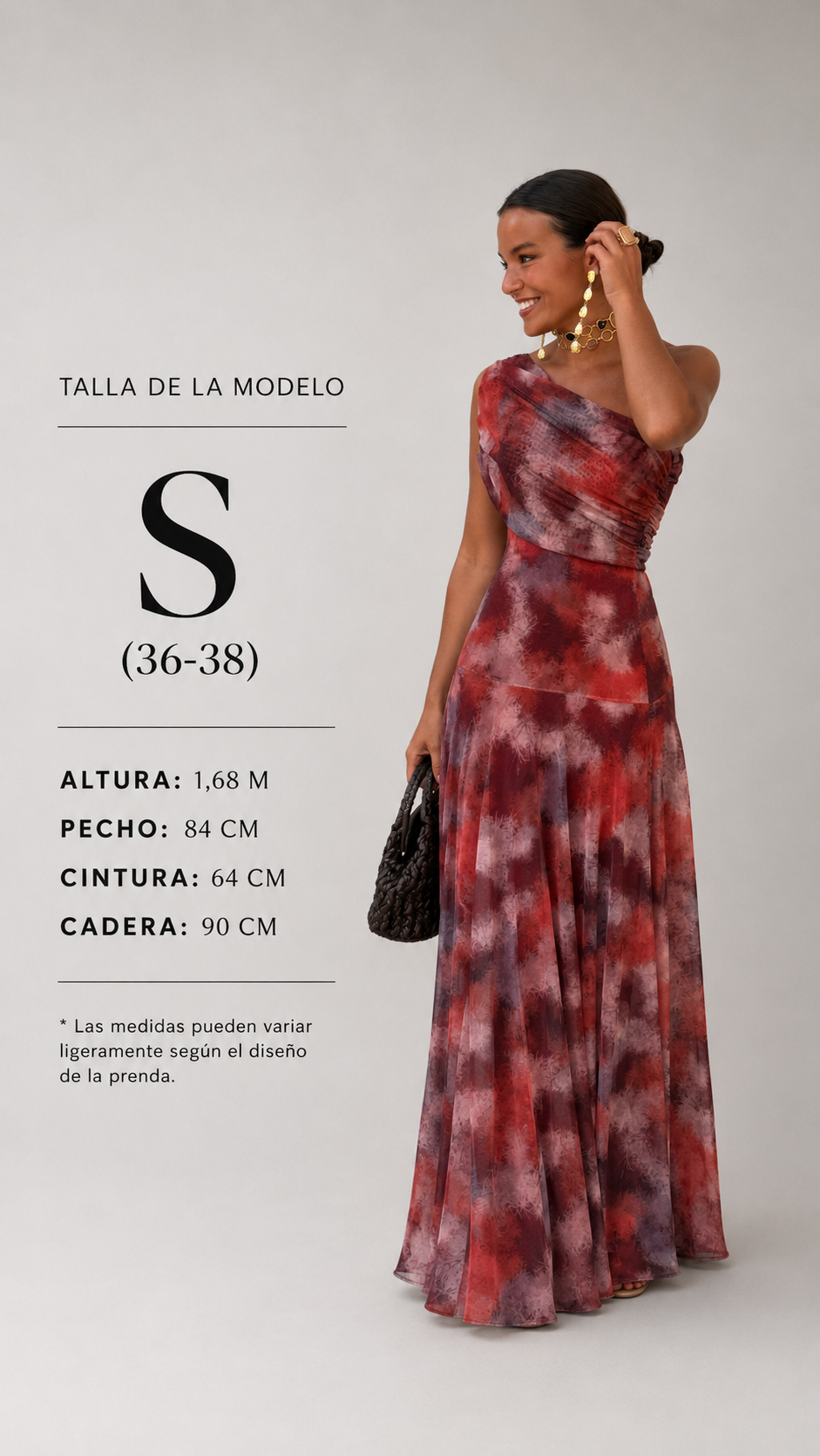 FLORA | Vestido Largo Hombro Caído Acuarela