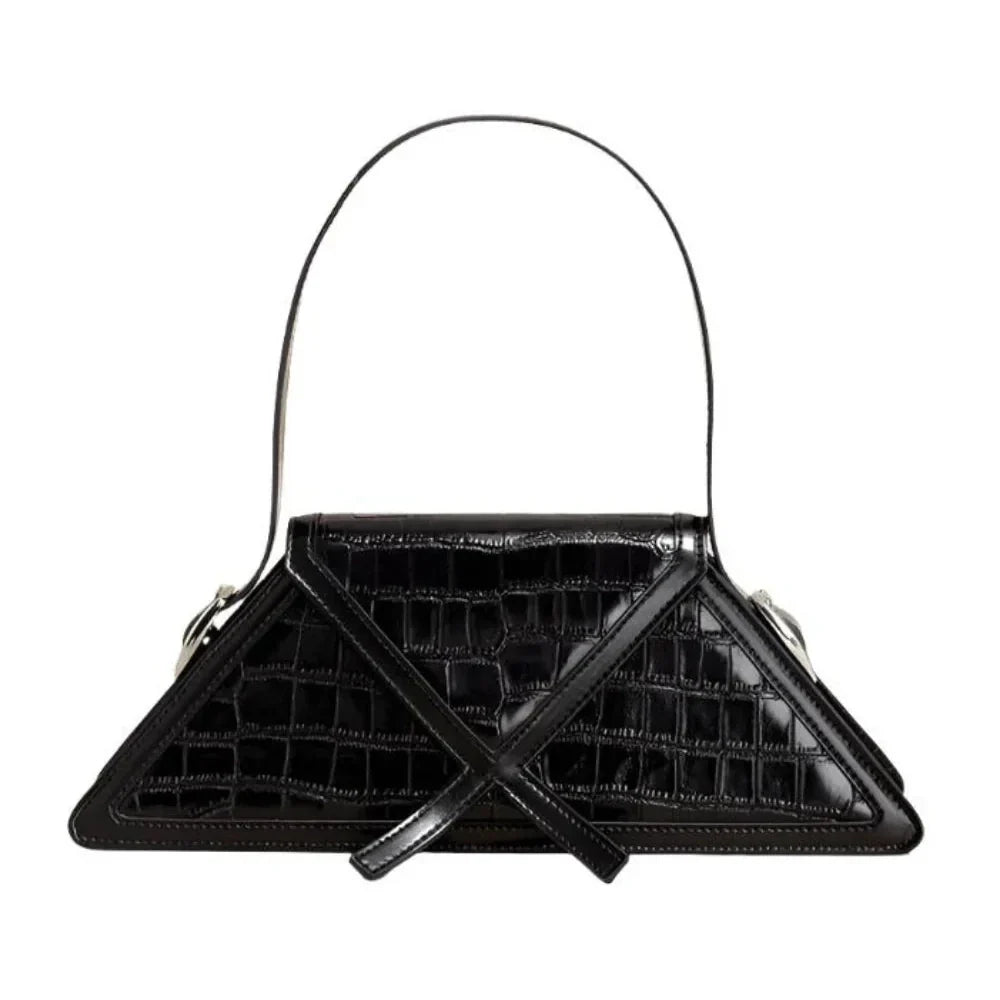 Bolso geométrico de diseño estructurado