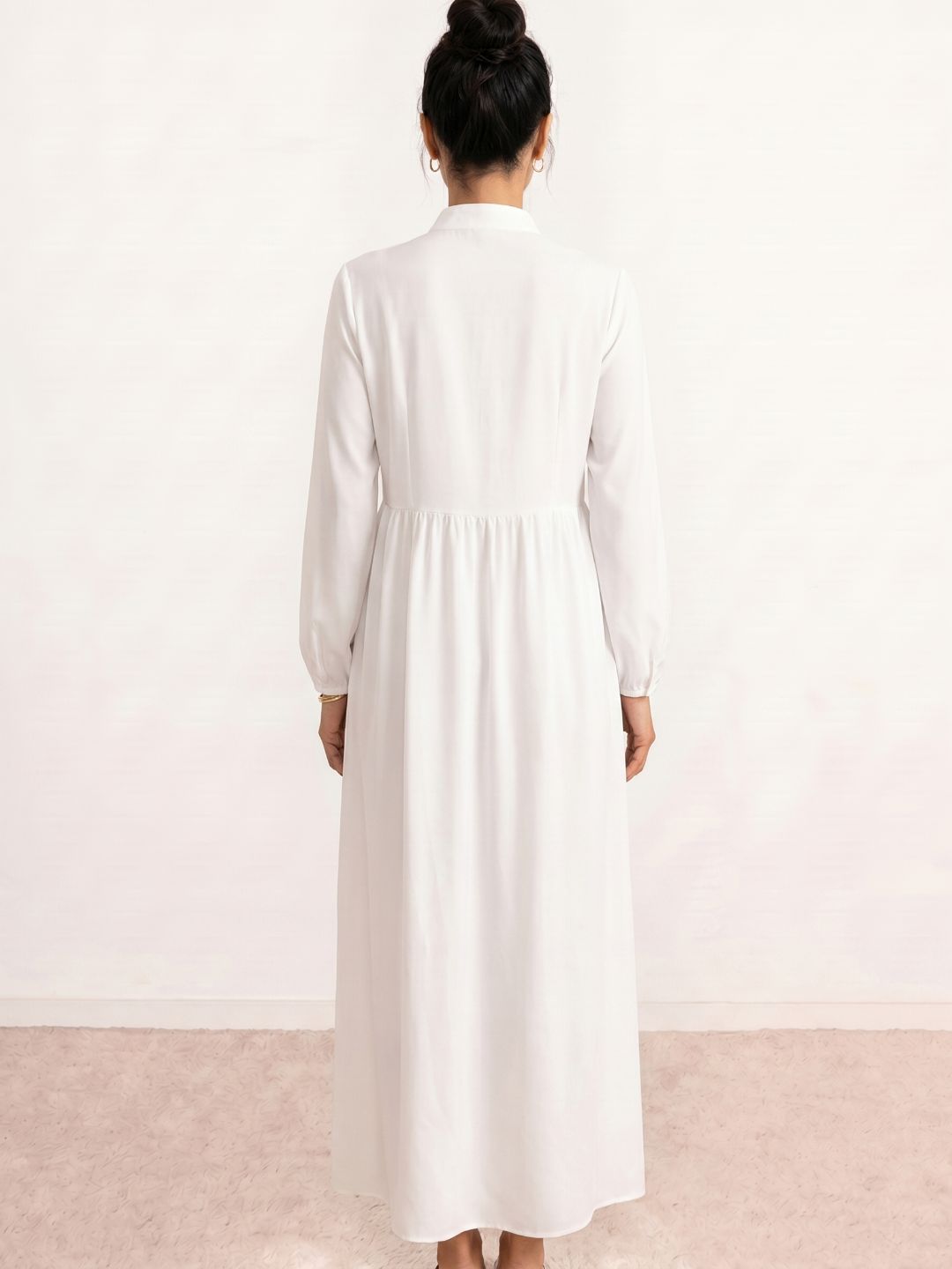Pleated Shirt Dress