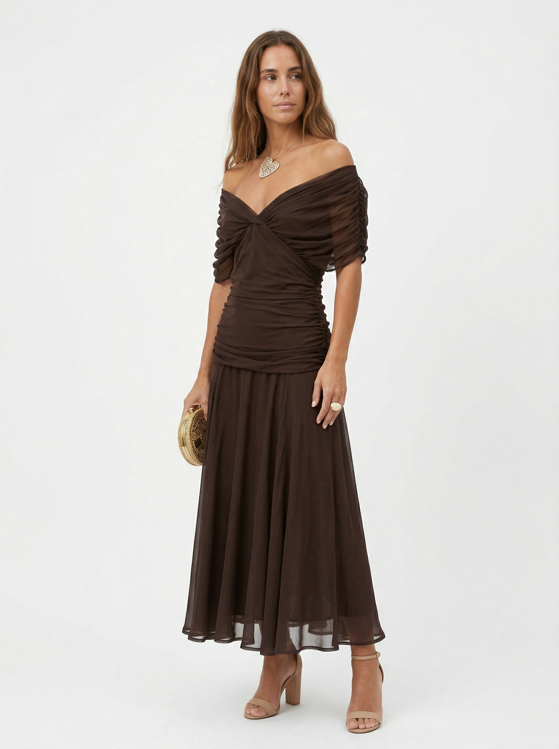 Nora | Vestido largo con escote en v - EDICIÓN LIMITADA