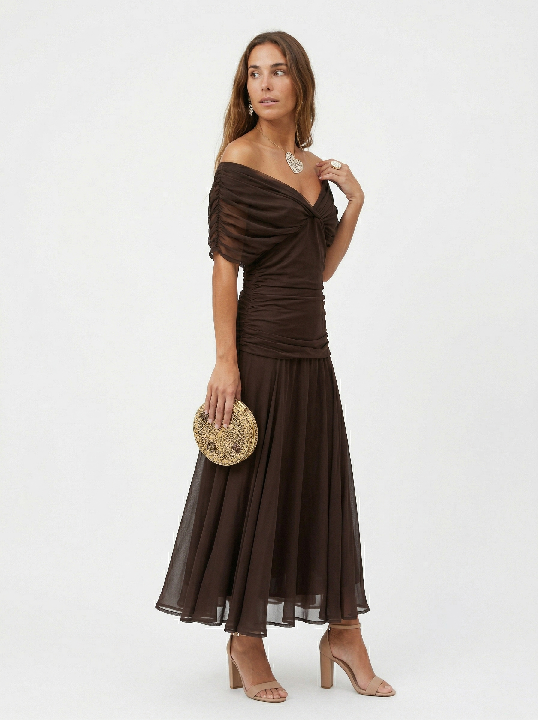 Nora | Vestido largo con escote en v - EDICIÓN LIMITADA