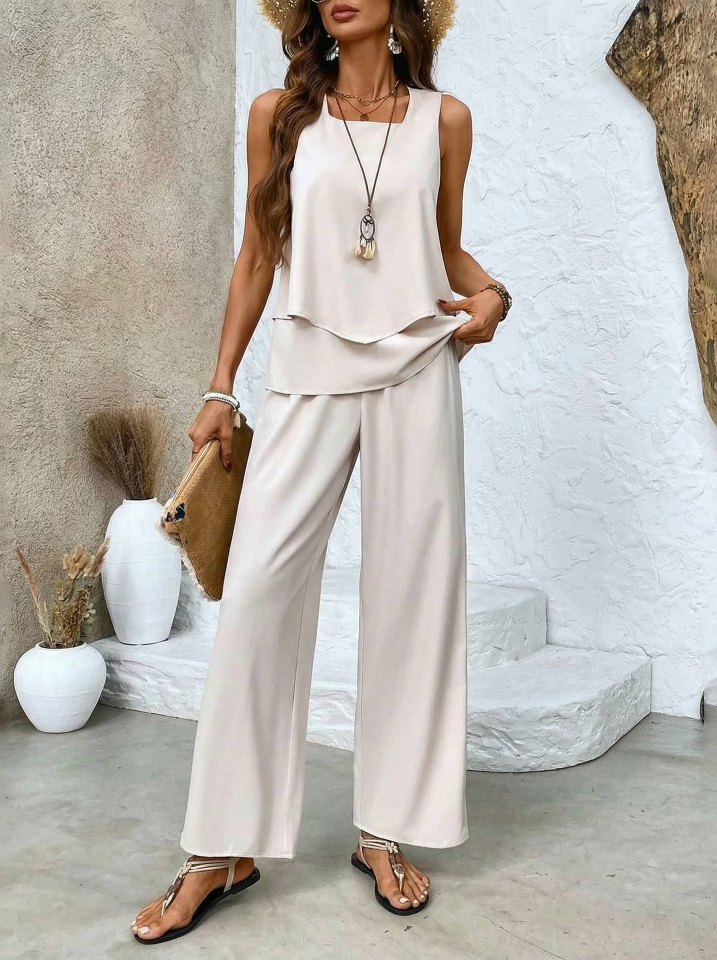 Two-piece printed fluid set