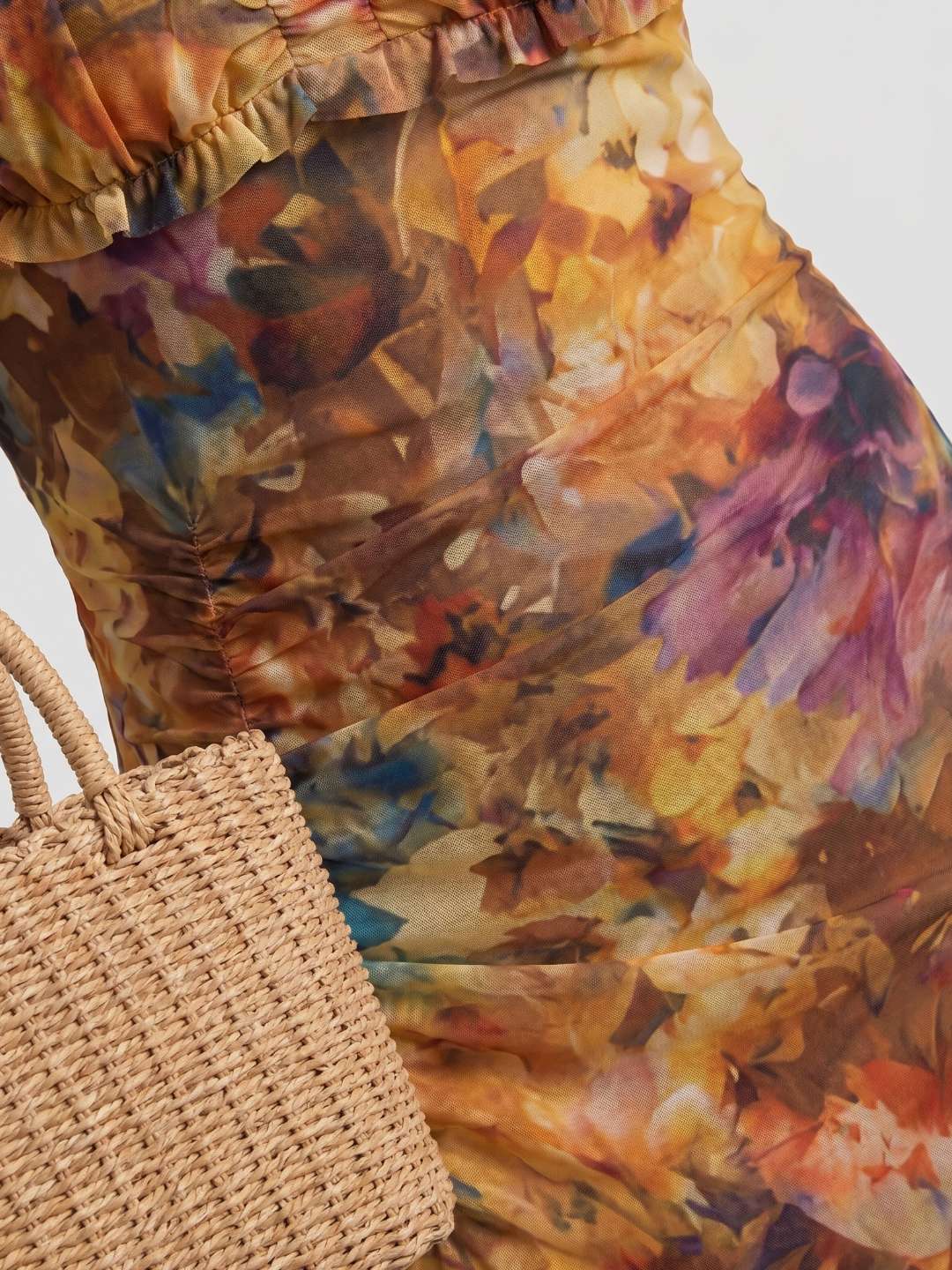 Boho floral printed dress