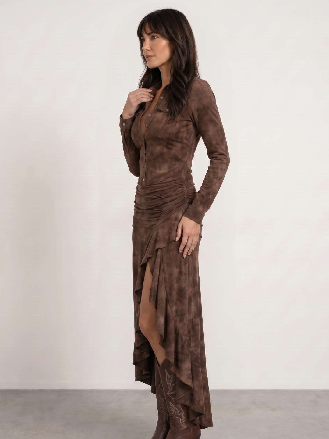 Cowboy dress with ruffles