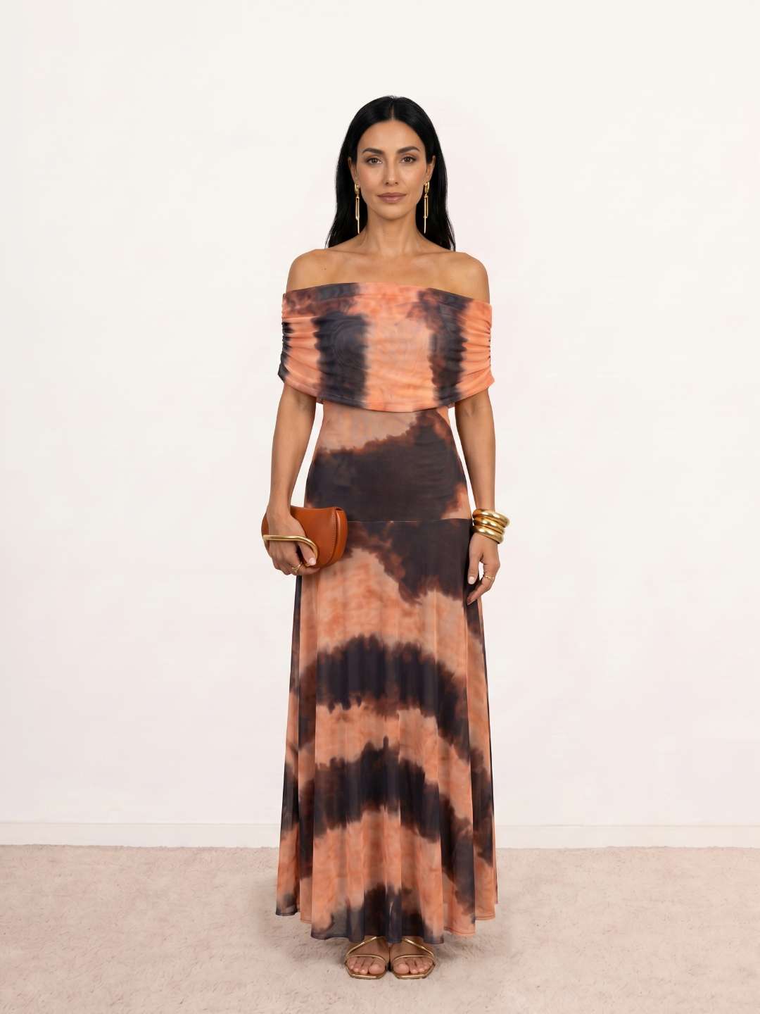 Printed maxi dress