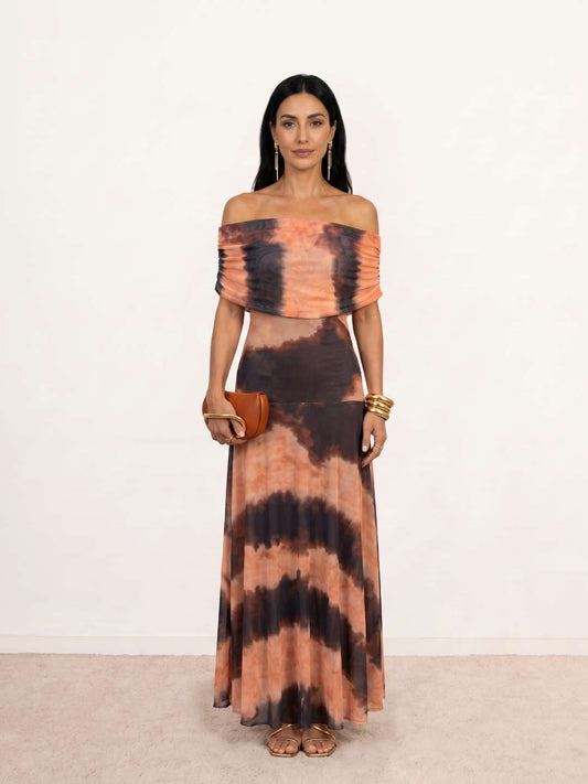 Printed maxi dress