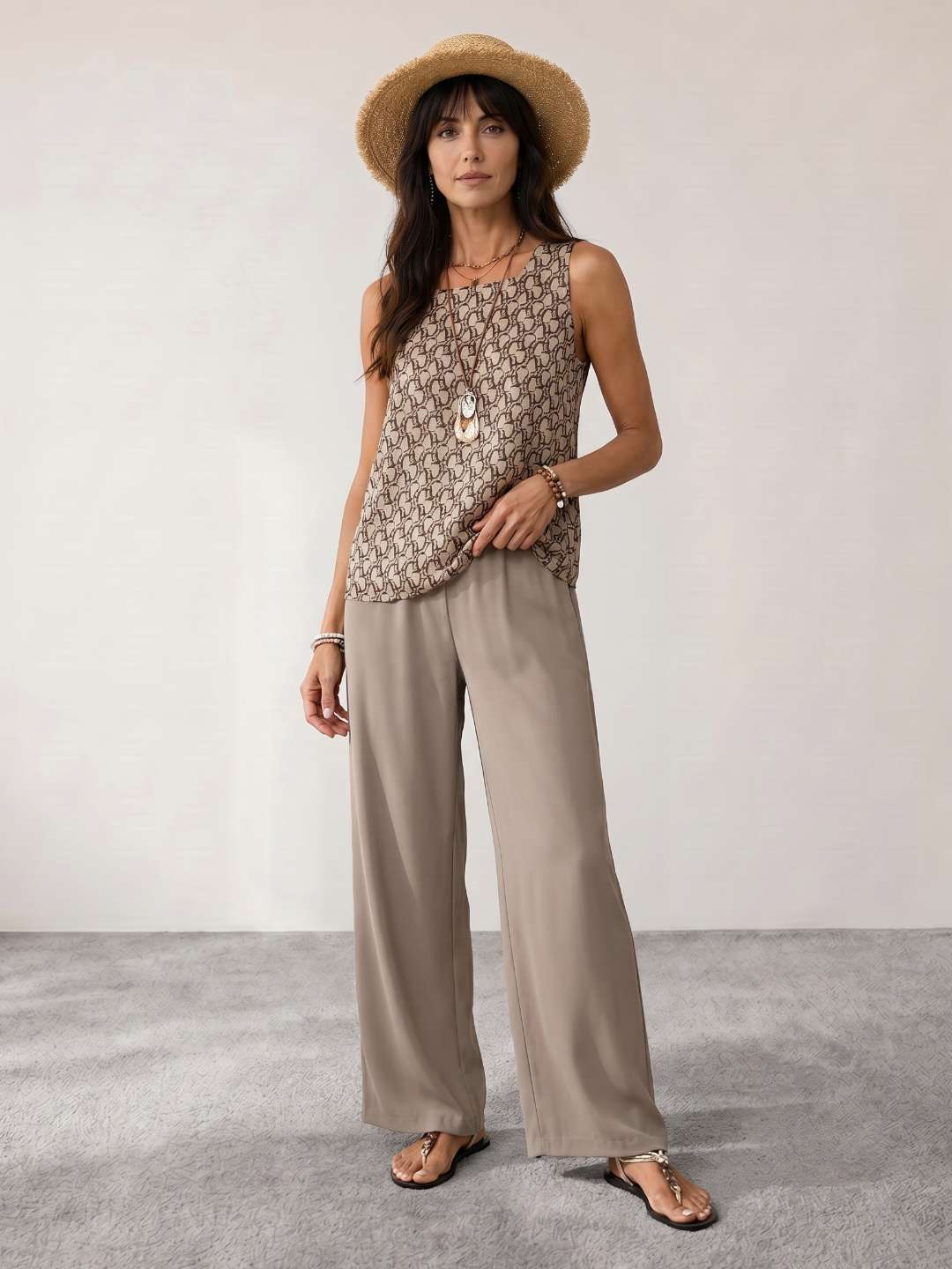 Two-piece printed fluid set