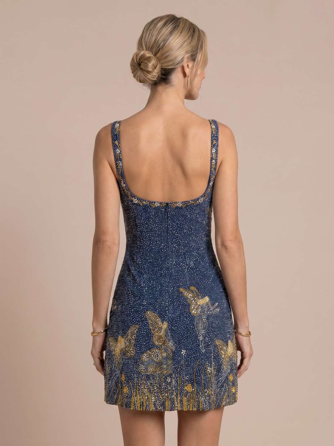 Celestial sparkle mini dress