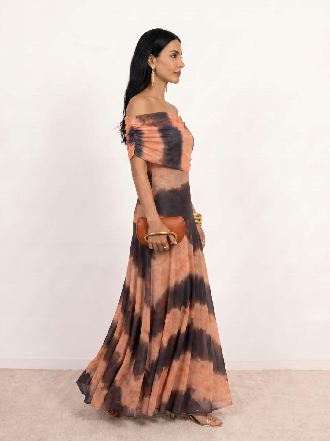 Printed maxi dress