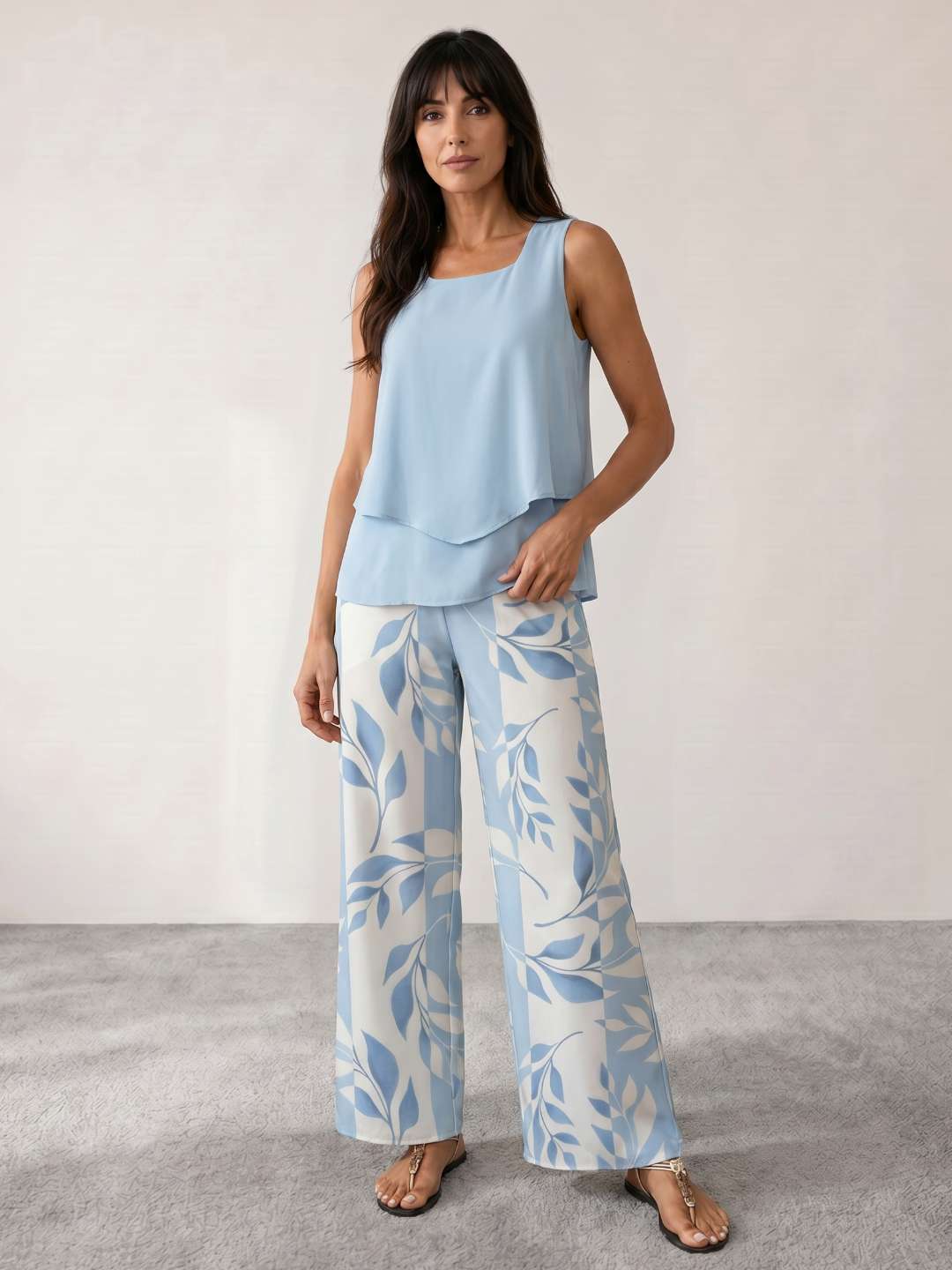 Two-piece printed fluid set