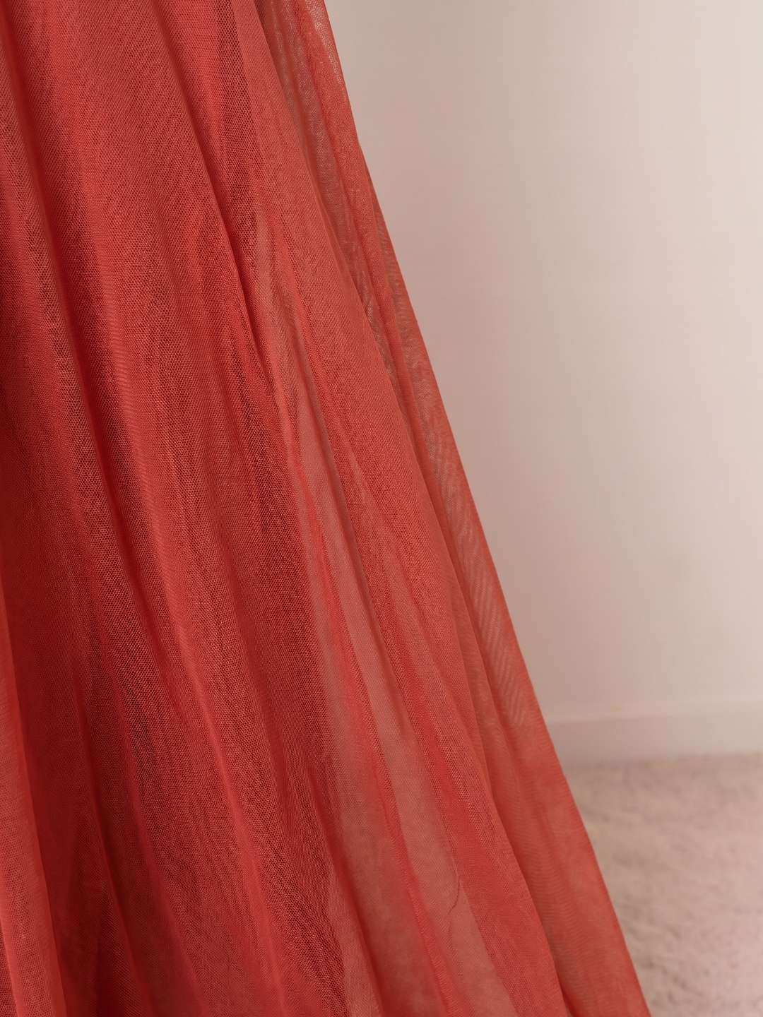 Draped off-the-shoulder maxi dress