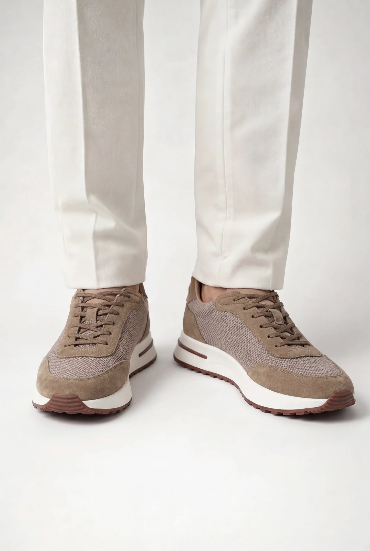 Giuliano Suede City Sneaker Beige