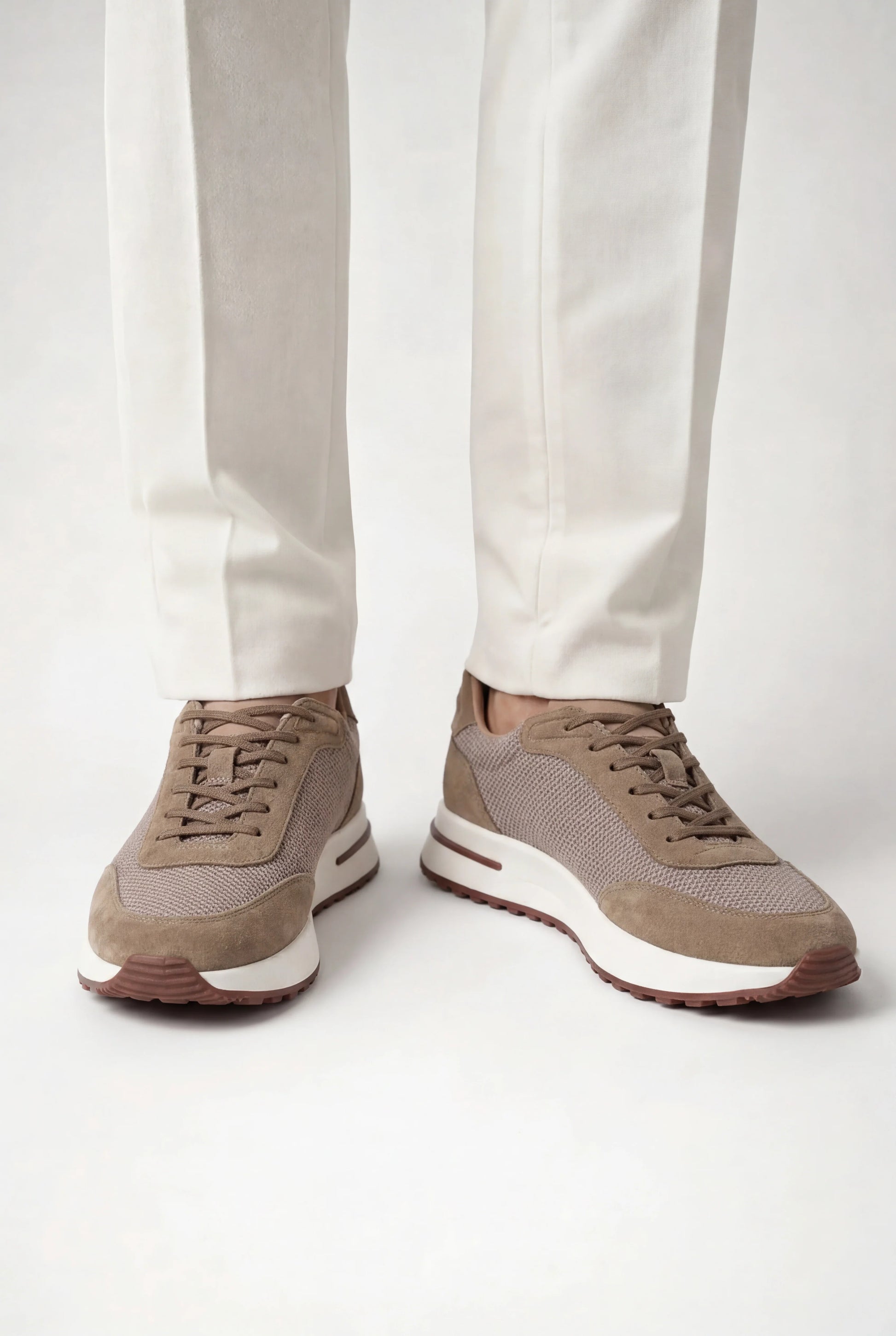 Giuliano Suede City Sneaker Beige