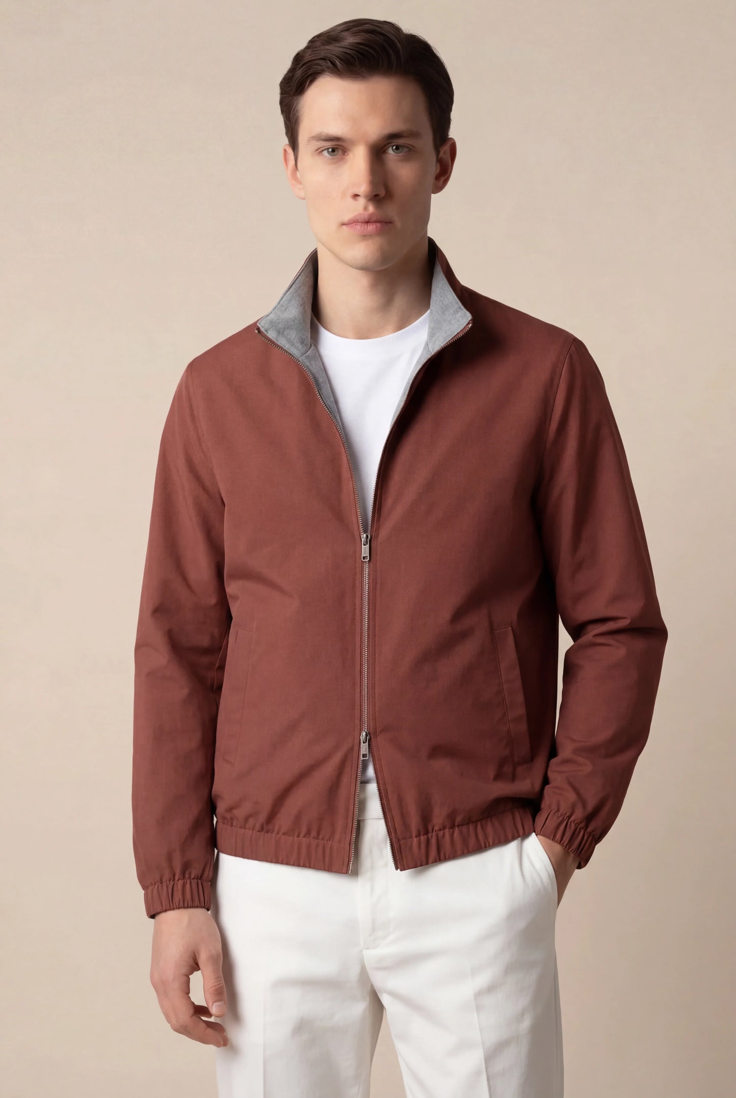 Tech Reversible Jacket Terracotta