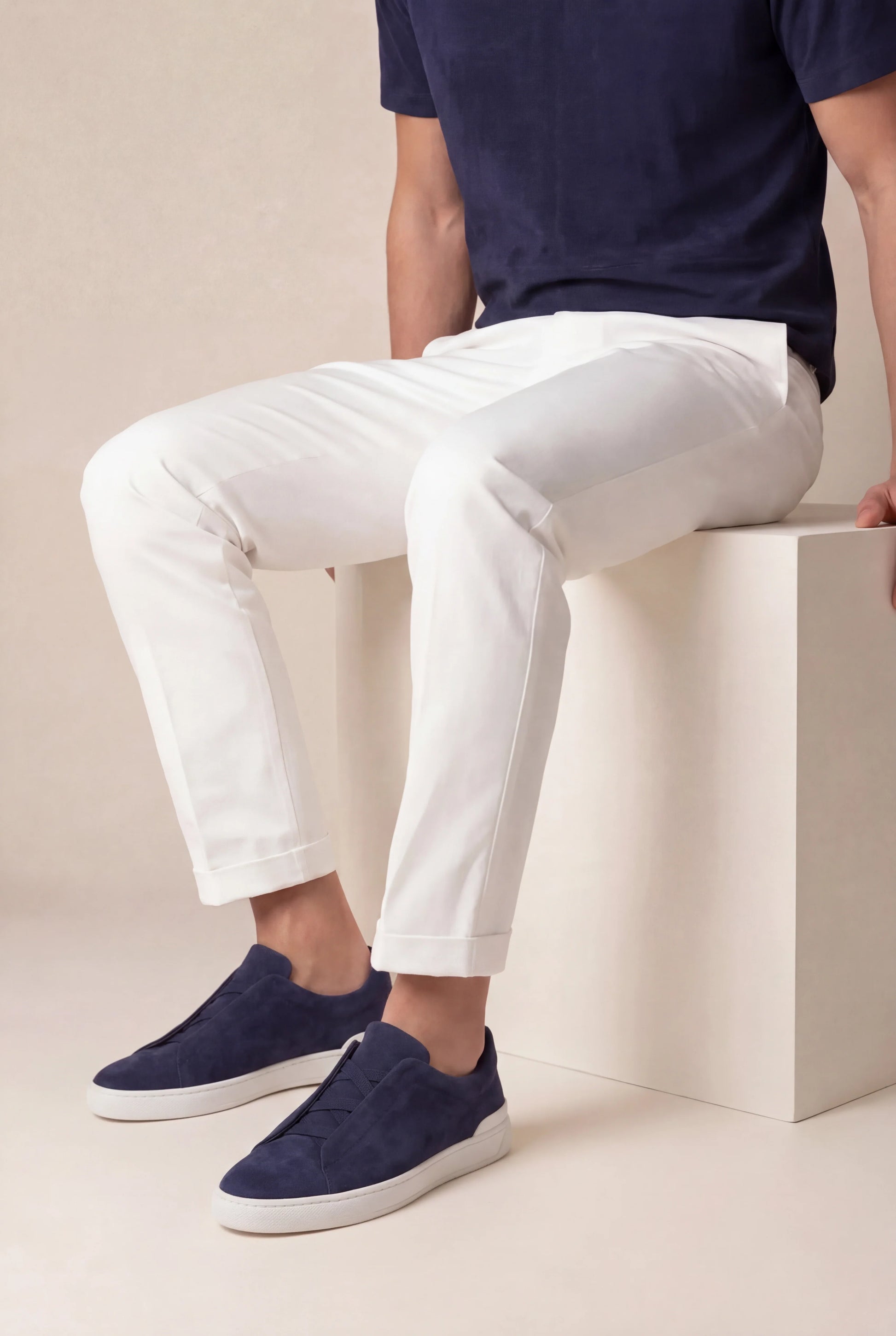 Navy Drift Sneaker
