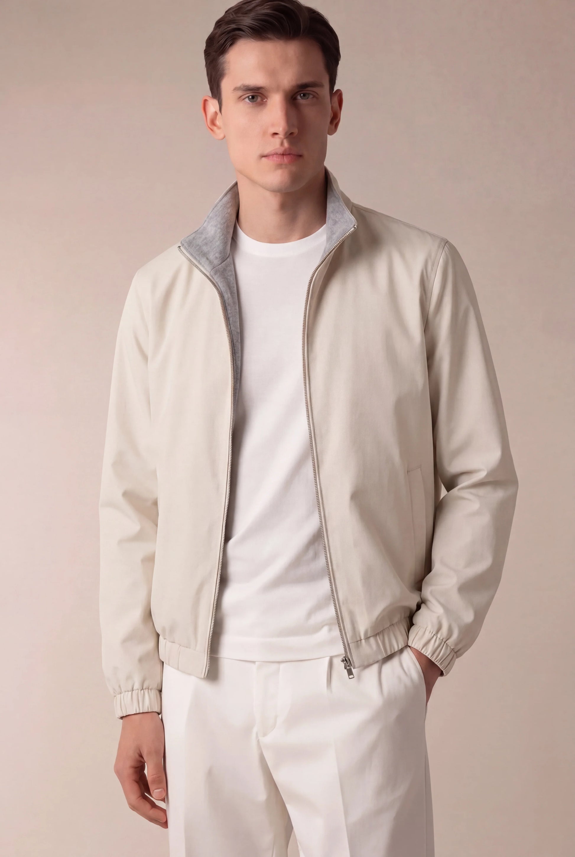 Tech Reversible Jacket Ivory