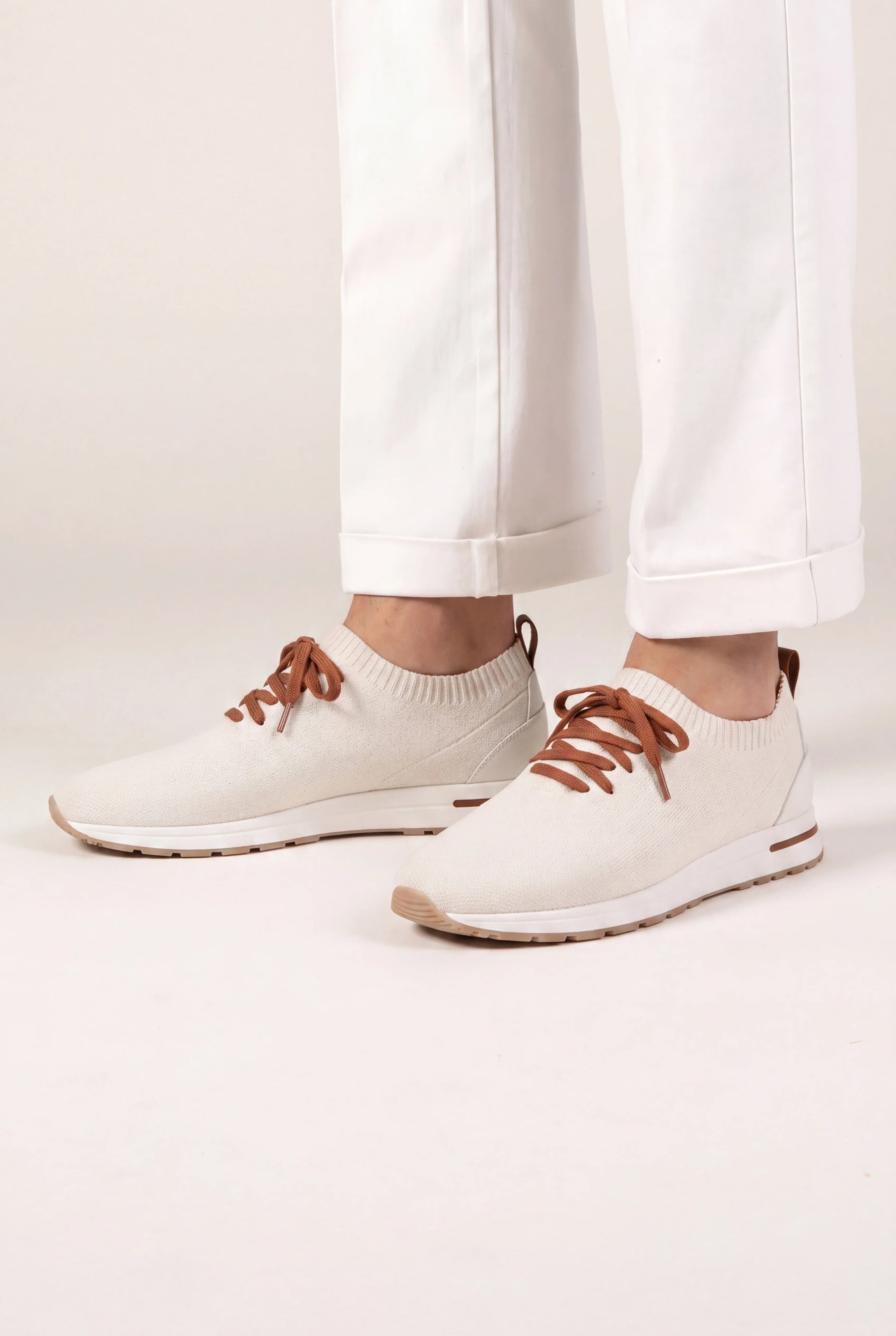 Light Ivory Active Knit Sneaker