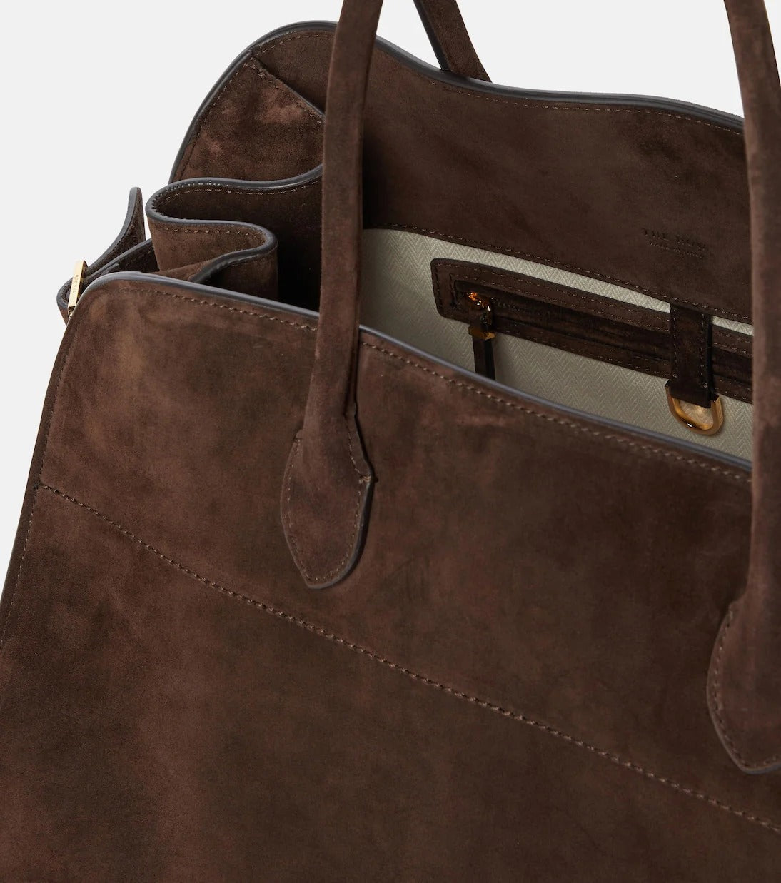 Leather tote bag