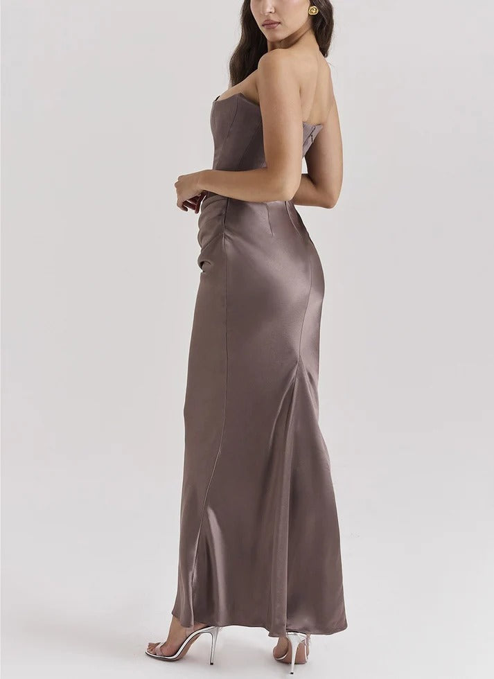 DALIA | Vestido Largo De Satén