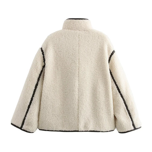 Wool Jacket with Black Details – Lidia Nova
