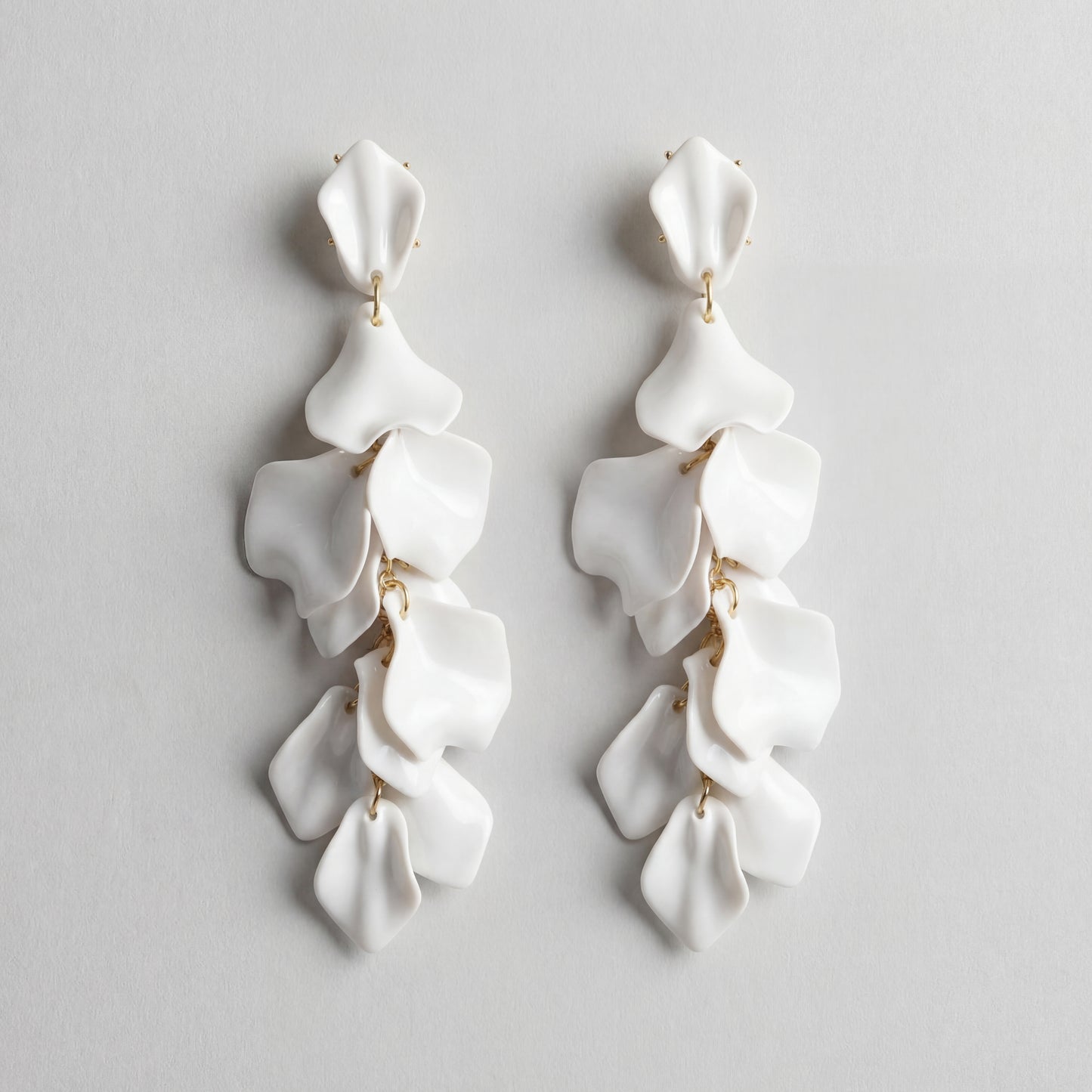 Orchid Petal Drop Earrings