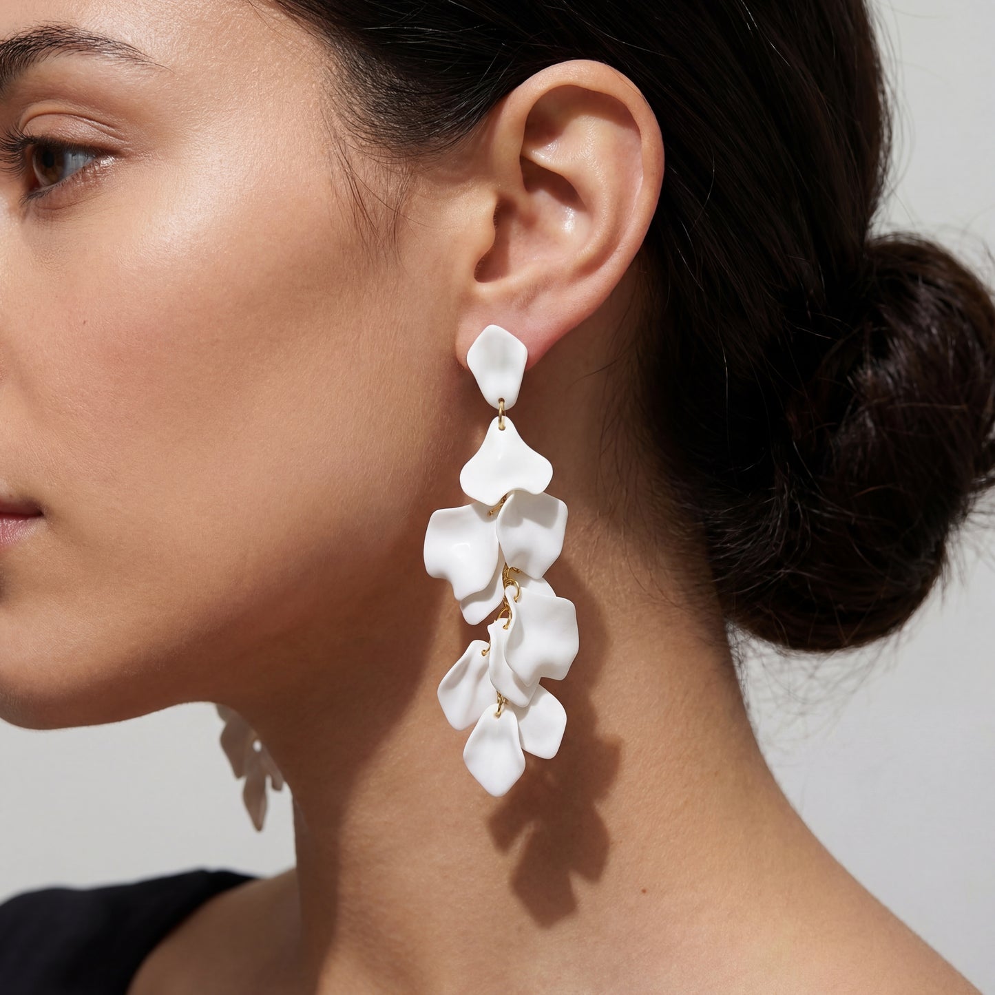 Orchid Petal Drop Earrings