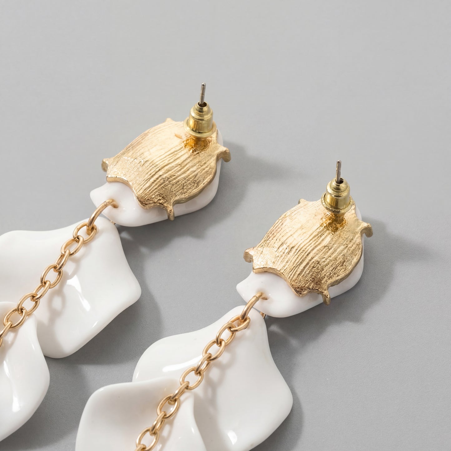 Orchid Petal Drop Earrings