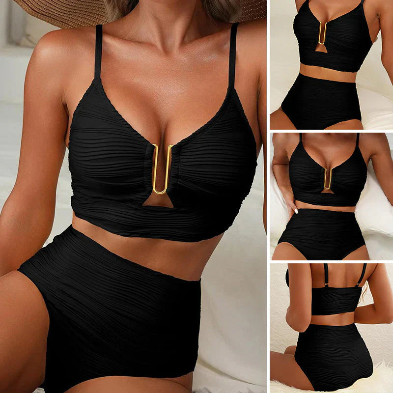 Luna – Bikini push-up de cintura alta