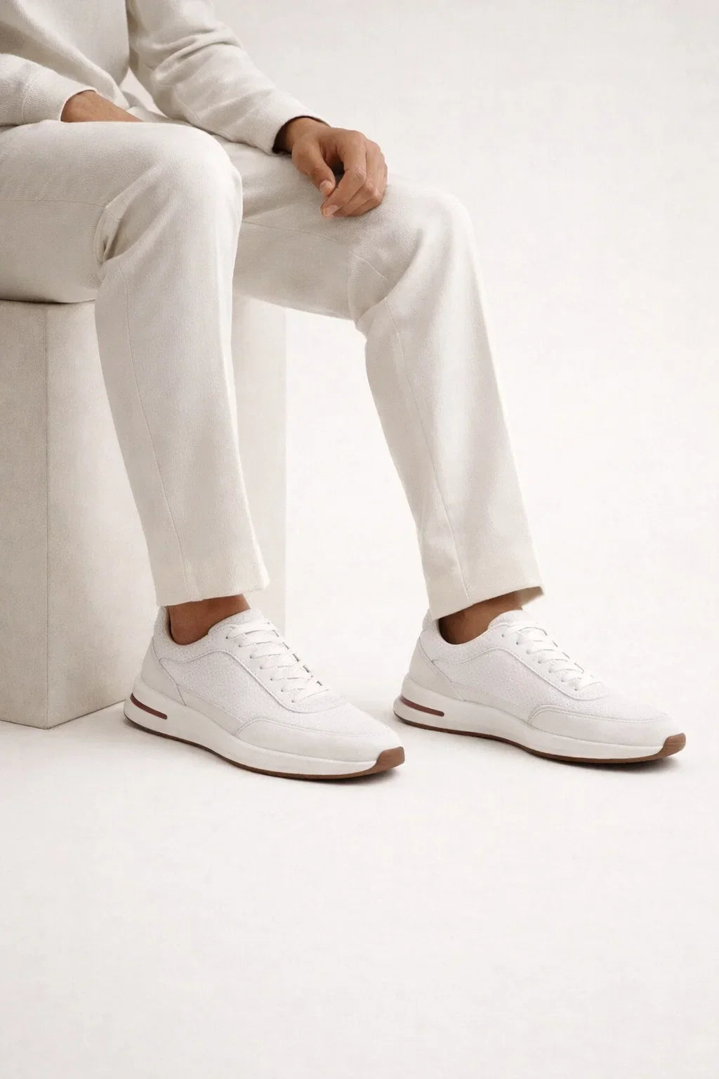 Giuliano Suede City Sneaker White